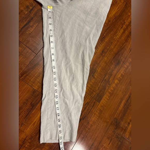 J. Jill Linen Stretch Pants Gray Cropped Pull-On Comfort Lightweight Size Xs 30 - Picture 15 of 16